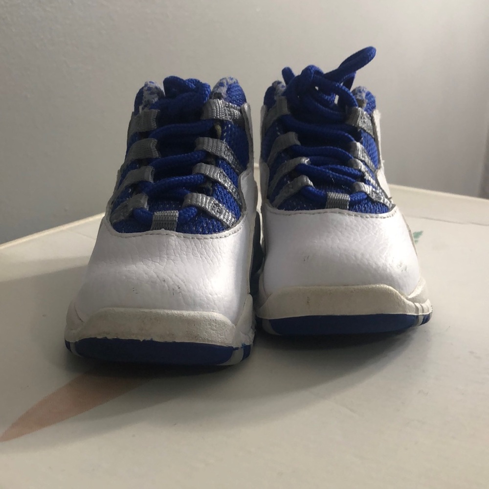 Jordan 10s retros 100% percent authentic blue and white size toddler 5.5